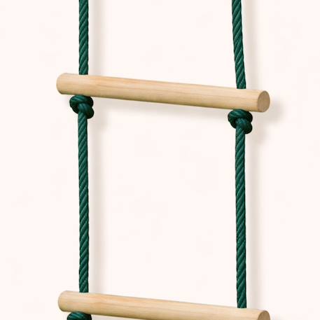 Échelle suspendue en bois pour portique Marron 4 - vertbaudet enfant 