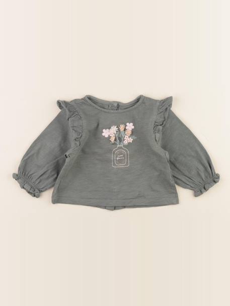 Tee-shirt - 6 mois Vert 1 - vertbaudet enfant 