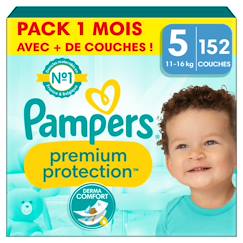 -152 couches premium protection, taille 5, 11-16 kg