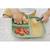Set repas compartimenté en silicone Terre argile+Vert sauge 3 - vertbaudet enfant 