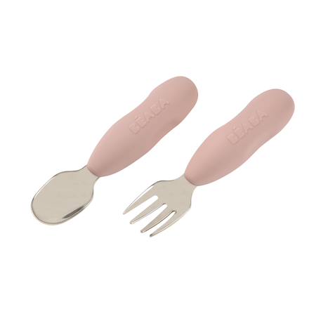 Lot de 2 pré-couverts inox 10 mois+ Barbe à papa 3 - vertbaudet enfant 