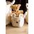 Panier de rangement 25x20x20 cm teddy Blanc cassé+Neutre 2 - vertbaudet enfant 
