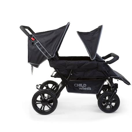 Poussette capacité 4 enfants two by two Noir 5 - vertbaudet enfant 