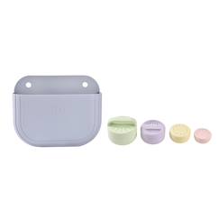Jouet-Coffret de bain bébé avec panier et jouets de bain silicone