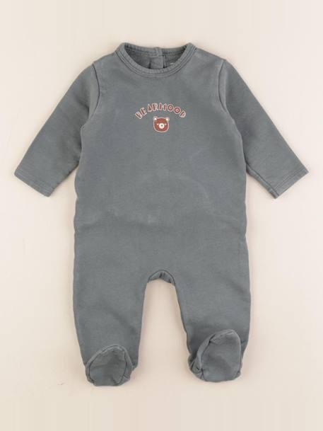 Pyjama coton - 6 mois Vert 1 - vertbaudet enfant 