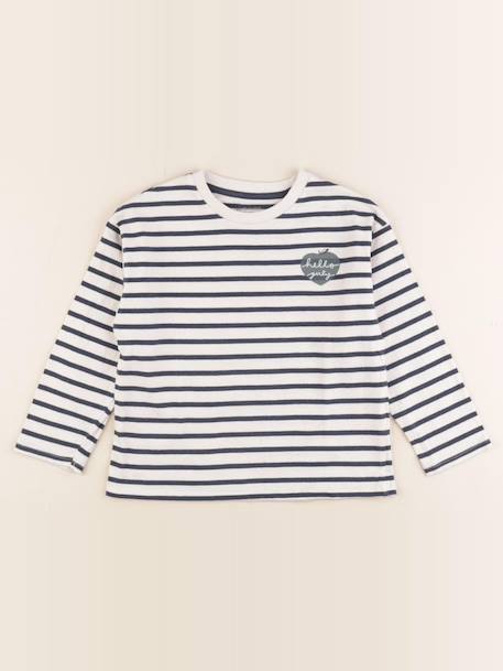 Tee-shirt - 6 ans Blanc, bleu 1 - vertbaudet enfant 