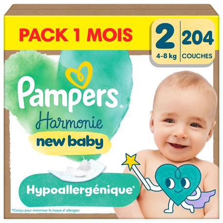 Harmonie, taille 2, 204 couches Blanc 1 - vertbaudet enfant 