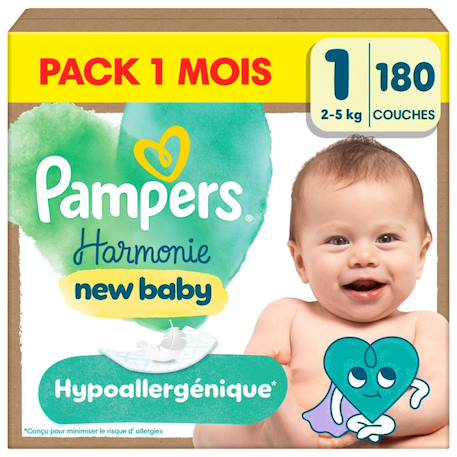 Harmonie, taille 1, 180 couches Blanc 1 - vertbaudet enfant 