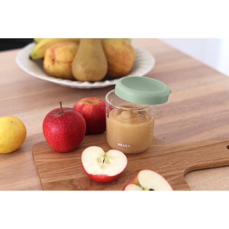 Portion repas en verre 250 ml Minéral+Terracotta+Vert sauge 10 - vertbaudet enfant 