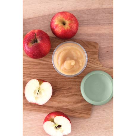 Portion repas en verre 250 ml Minéral+Terracotta+Vert sauge 12 - vertbaudet enfant 