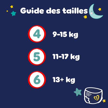 Baby-dry night pants pour la nuit, taille 4, 180 couches-culottes, 9kg - 15kg pack 1 mois Blanc 4 - vertbaudet enfant 