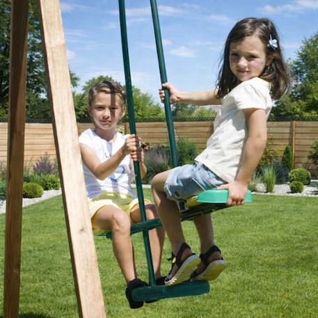 Balançoire face à face pour portiques carrés Noir 2 - vertbaudet enfant 