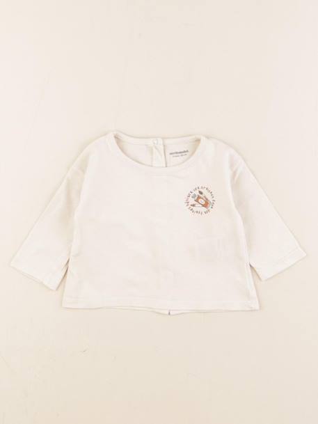 Tee-shirt - 3 mois Beige 1 - vertbaudet enfant 