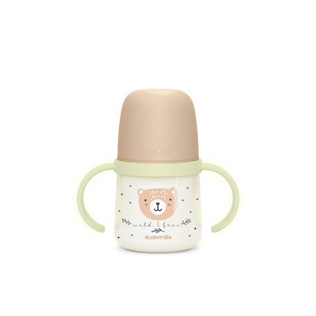 Biberon à anses phosphorescentes +6mois 150ml Wild & free bleu+Wild & free gris+Wild & free marron+Wild & free rose 16 - vertbaudet enfant 