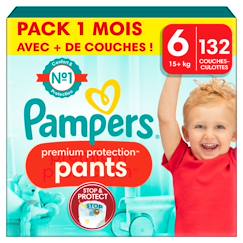 -132 couches-culottes premium protection, taille 6, 15+ kg