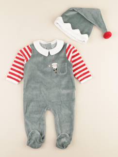 Seconde main-Garçon-Pyjama velours - 6 mois