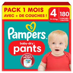 Puériculture-Toilette de bébé-180 couches-culottes baby-dry, taille 4, 9-15 kg