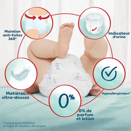 Harmonie pants taille 5, 144 couches-culottes, 12kg - 17kg pack 1 mois Blanc 3 - vertbaudet enfant 