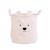 Panier de rangement 40x40x40 cm teddy Blanc cassé+Neutre 3 - vertbaudet enfant 