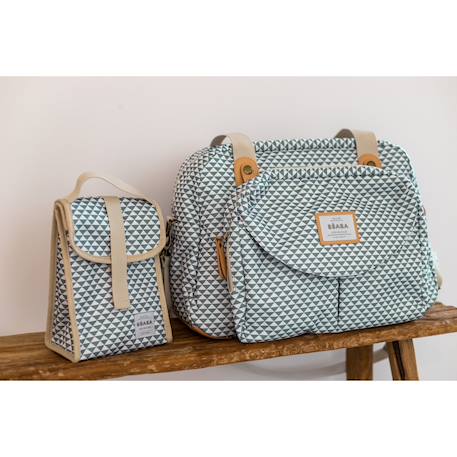 Sac à langer iconique grand volume 23 l geneve Imprimé jeu vert sauge 5 - vertbaudet enfant 