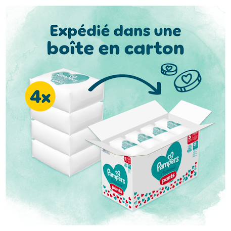 Harmonie pants taille 5, 144 couches-culottes, 12kg - 17kg pack 1 mois Blanc 2 - vertbaudet enfant 