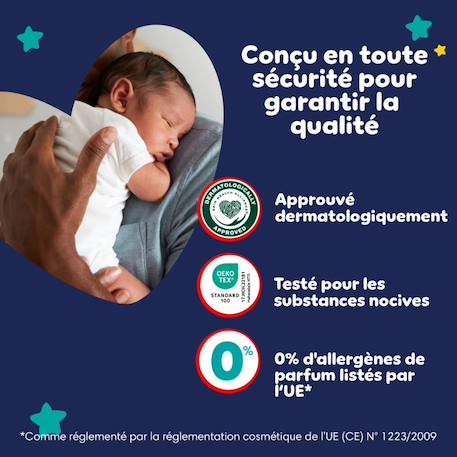 Baby-dry night pants pour la nuit, taille 4, 180 couches-culottes, 9kg - 15kg pack 1 mois Blanc 5 - vertbaudet enfant 