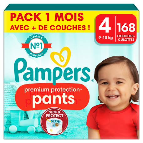 168 couches-culottes premium protection, taille 4, 9-15 kg Blanc 1 - vertbaudet enfant 