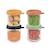 Lot de 4 portions repas en verre 250 ml Mélange couleurs 4 - vertbaudet enfant 