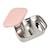 Boîte à repas en inox et silicone Gris velours / rose poudrée+Gris velours / vert sauge 3 - vertbaudet enfant 