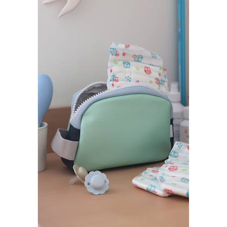 Trousse de toilette faro Bleu nuit+Matcha latte+Rose poudrée 10 - vertbaudet enfant 