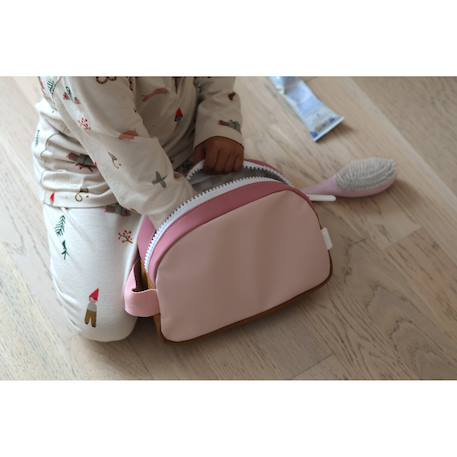Trousse de toilette faro Bleu nuit+Matcha latte+Rose poudrée 13 - vertbaudet enfant 