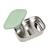 Boîte à repas en inox et silicone Gris velours / rose poudrée+Gris velours / vert sauge 9 - vertbaudet enfant 