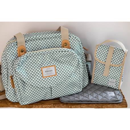 Sac à langer iconique grand volume 23 l geneve Imprimé jeu vert sauge 6 - vertbaudet enfant 