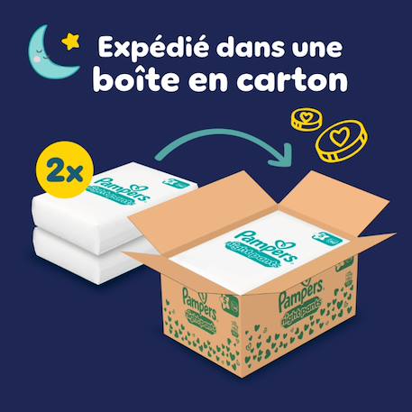 Baby-dry night pants couches-culottes pour la nuit, taille 5, 160 couches, 12kg - 17kg pack 1 mois Blanc 2 - vertbaudet enfant 