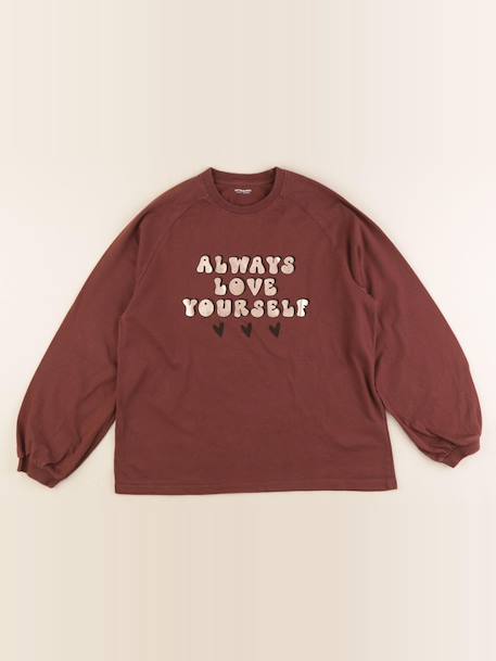 Tee-shirt - 12 ans Marron 1 - vertbaudet enfant 