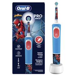Puériculture-Toilette de bébé-Kit d'hygiène-Brosse à dent et dentifrice-Pro kids spider-man brosse à dents électrique