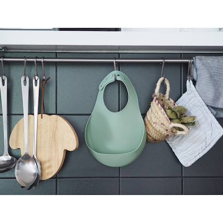 Lot de 2 bavoirs en silicone Vert aéré+Vert sauge 5 - vertbaudet enfant 