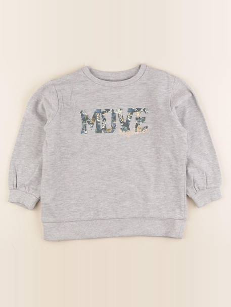 Sweat - 6 ans Gris 1 - vertbaudet enfant 
