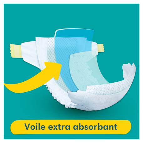 222 couches baby-dry, taille 3, 6-10 kg Blanc 4 - vertbaudet enfant 