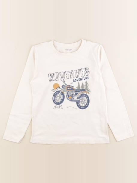 Tee-shirt - 8 ans Beige 1 - vertbaudet enfant 