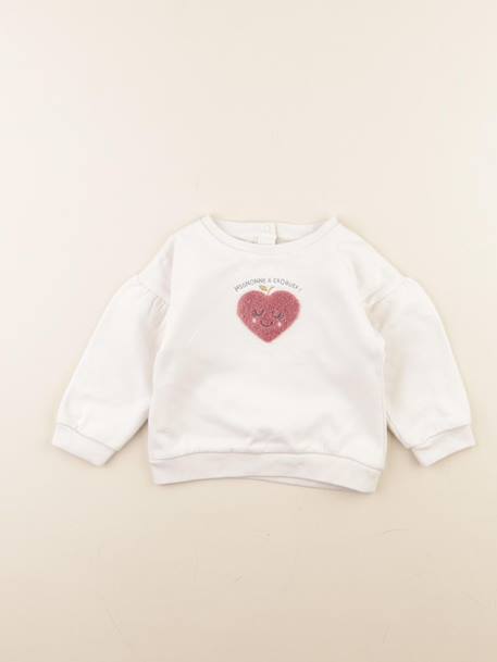 Sweat - 24 mois Blanc 1 - vertbaudet enfant 