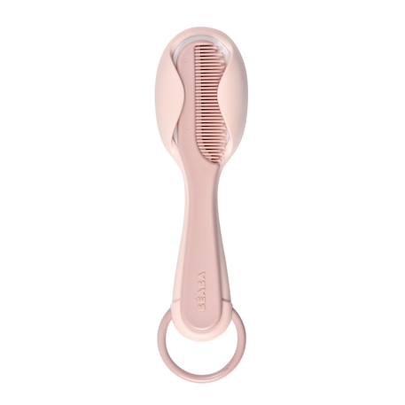 Peigne et brosse 2 en 1 Rose ancienne+Vert bleu 1 - vertbaudet enfant 