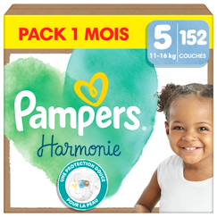 Puériculture-Harmonie couches taille 5, 152 couches, 11kg - 16kg pack 1 mois