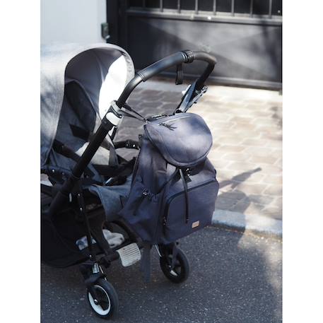 Sac à dos à langer grand volume 22 l vancouver Gris foncé 2 - vertbaudet enfant 