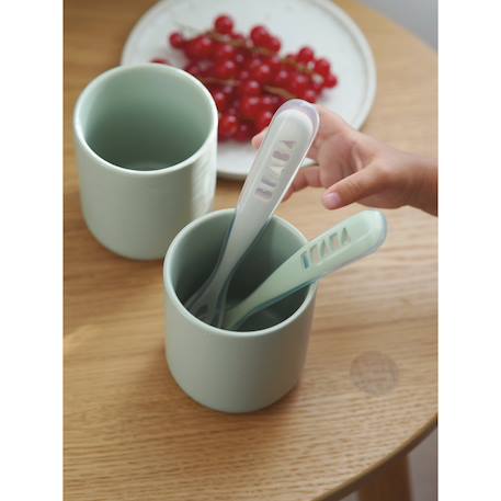 Lot de 2 cuillères silicone 1er âge Naturel 5 - vertbaudet enfant 