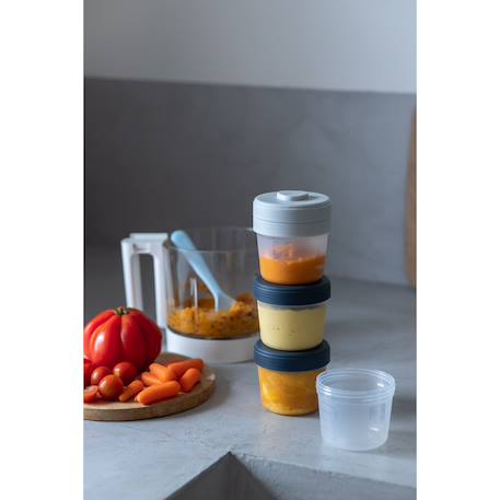 Lot de 6 portions clip 2ème âge assortiment Multicolore+Tempête/eucalyptus 4 - vertbaudet enfant 