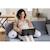 Coussin d'allaitement confortable et multifonctions big flopsy Argile beige+Fleur gris+Rose épanouie 7 - vertbaudet enfant 