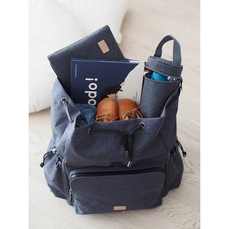 Sac à dos à langer grand volume 22 l vancouver Gris foncé 6 - vertbaudet enfant 