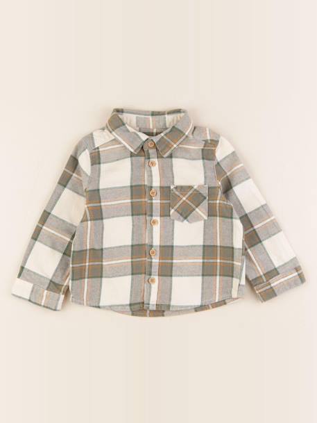 Chemise - 18 mois Beige, vert 1 - vertbaudet enfant 