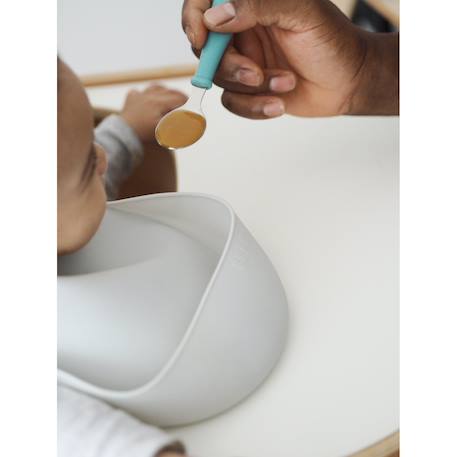 Lot de 2 bavoirs en silicone Vert aéré+Vert sauge 2 - vertbaudet enfant 